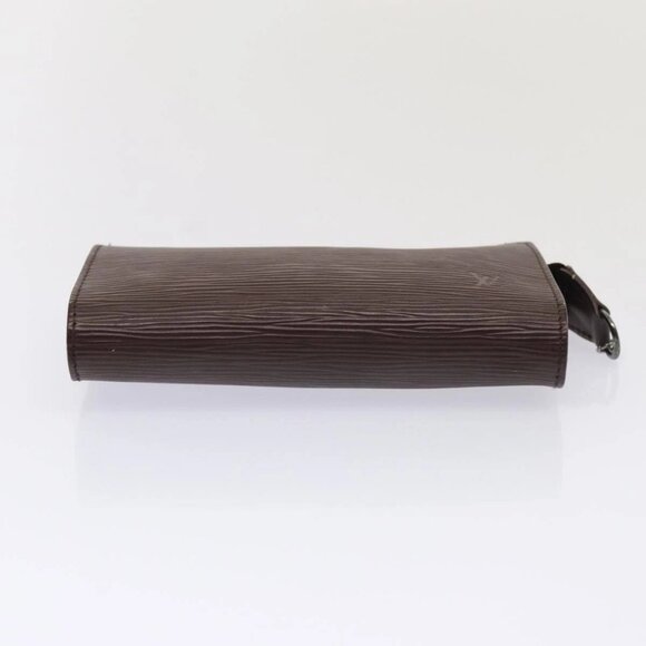 LOUIS VUITTON Epi Bucket PM Pouch Pouch Mocha LV Auth 83164 - Picture 7 of 16